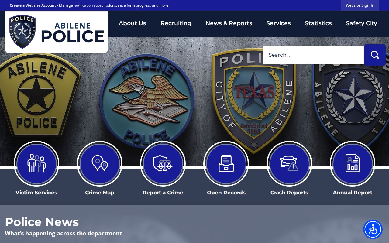 Taylor County most-wanted warrant information boundary at the official Abilene Police Department